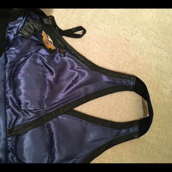 HD blue flames leather halter top and skort - Picture 7 of 15